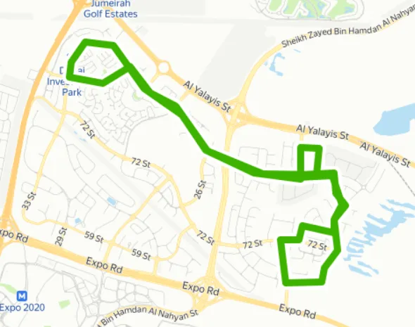 F50 Bus Route Dip 2 Route Map