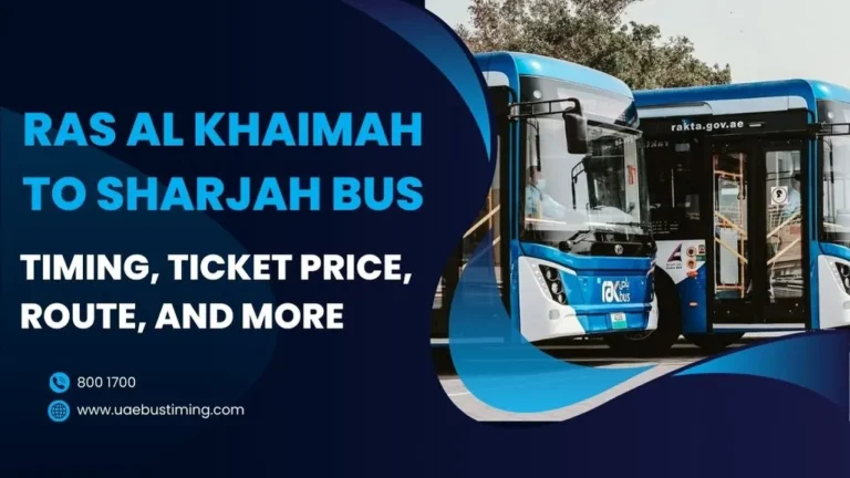 Ras Al Khaimah to Sharjah Bus Timing, Ticket Price, Route, and More
