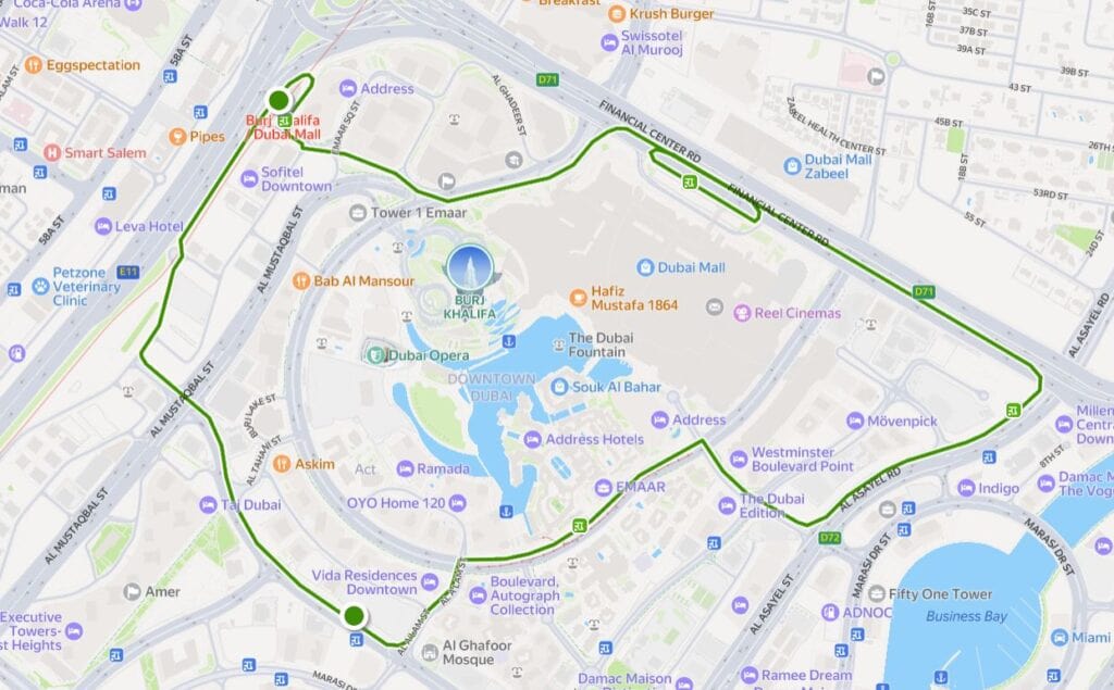 F13 Bus Route Map