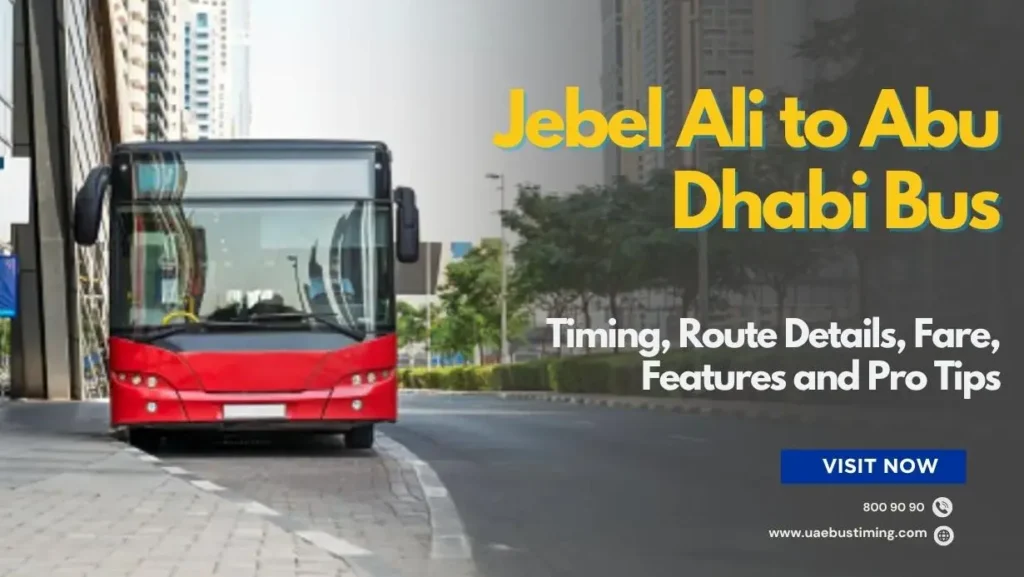 Jebel Ali to Abu Dhabi Bus Timing, Route Details, Fare, Features and Pro Tips