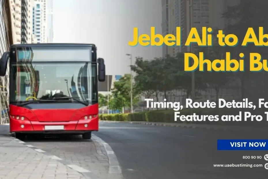 Jebel Ali to Abu Dhabi Bus Timing, Route Details, Fare, Features and Pro Tips