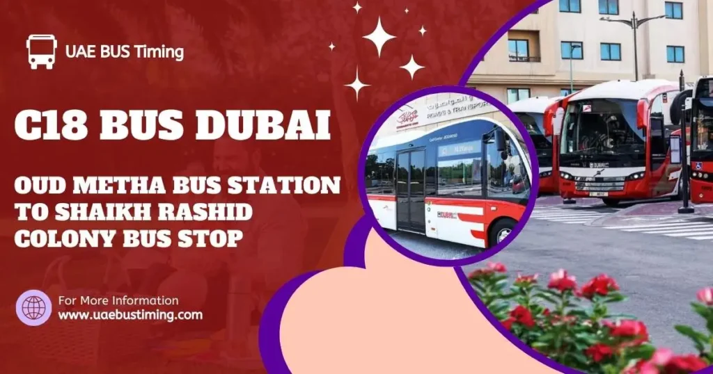 C18 Bus Route from Oud Metha Bus Station to Shaikh Rashid Colony Bus Stop
