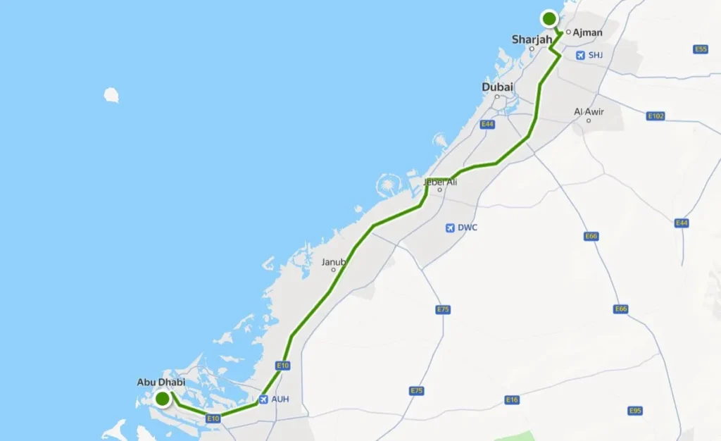 CX411 Bus Route Map