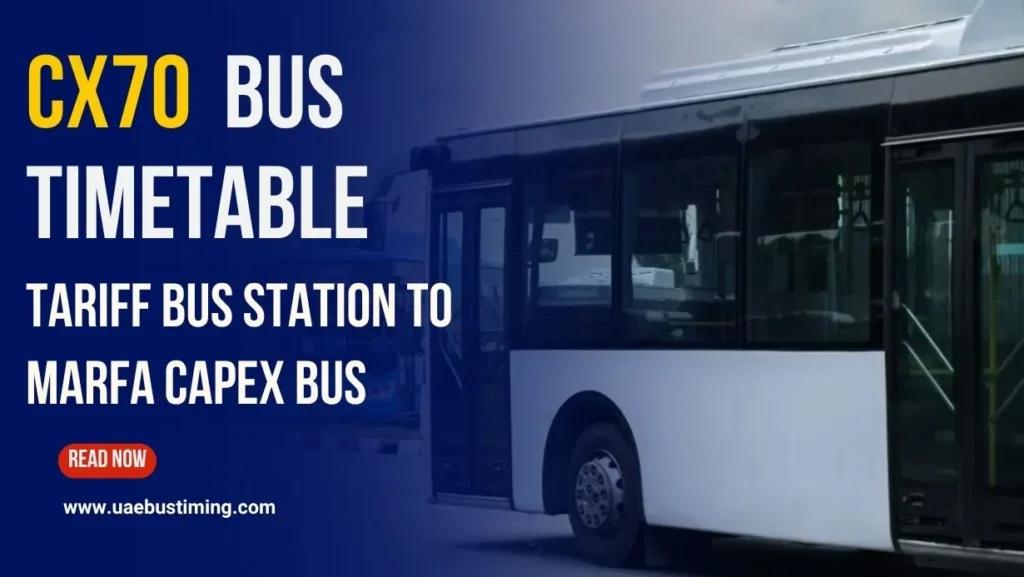 CX70 Tariff Bus Station to Marfa Capex Bus Timetable and Schedule