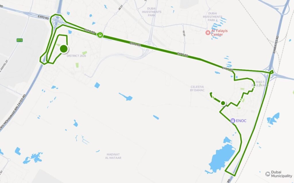 DS1 Bus Route Map