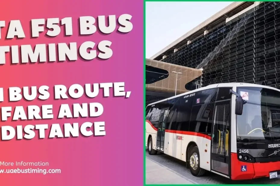 RTA F51 Bus Timings: F51 Bus Route, Fare and Distance