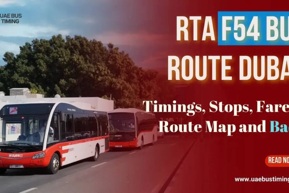 F54 Bus Route Dubai – Timings, Stops, Fare & Route Map