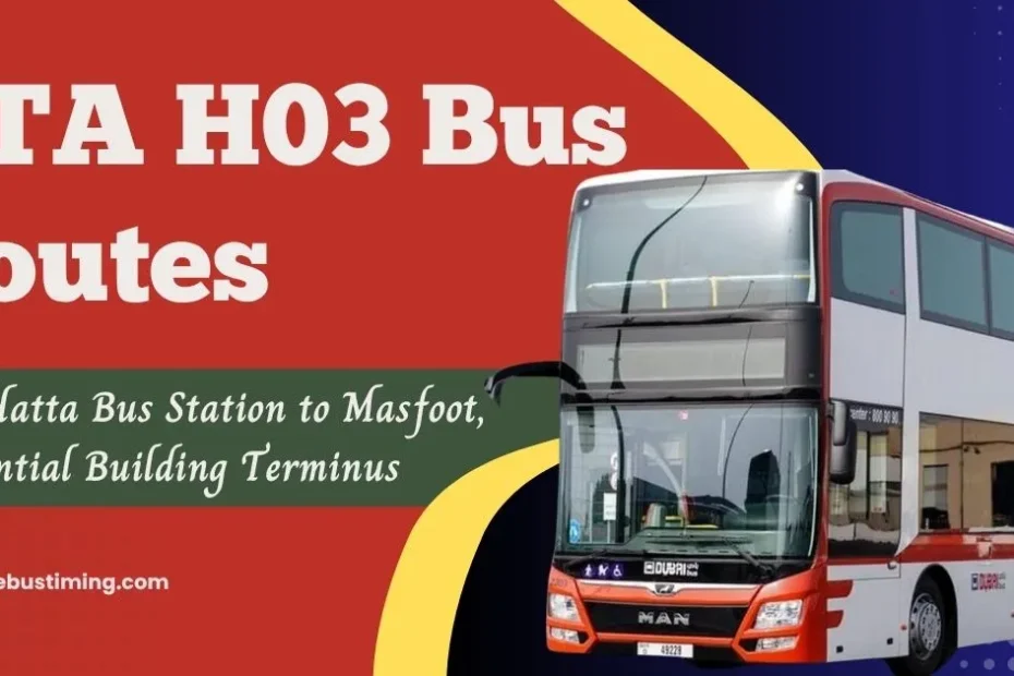 RTA H03 Bus Routes from Hatta Bus Station to Masfoot, Residential Building Terminus