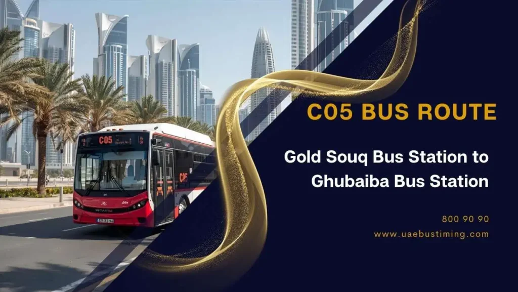 C05 Bus Route: Gold Souq Bus Station to Ghubaiba Bus Station
