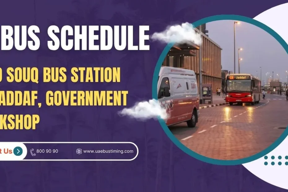 Bus C4 Schedule from Gold Souq Bus Station to Jaddaf, Government Workshop