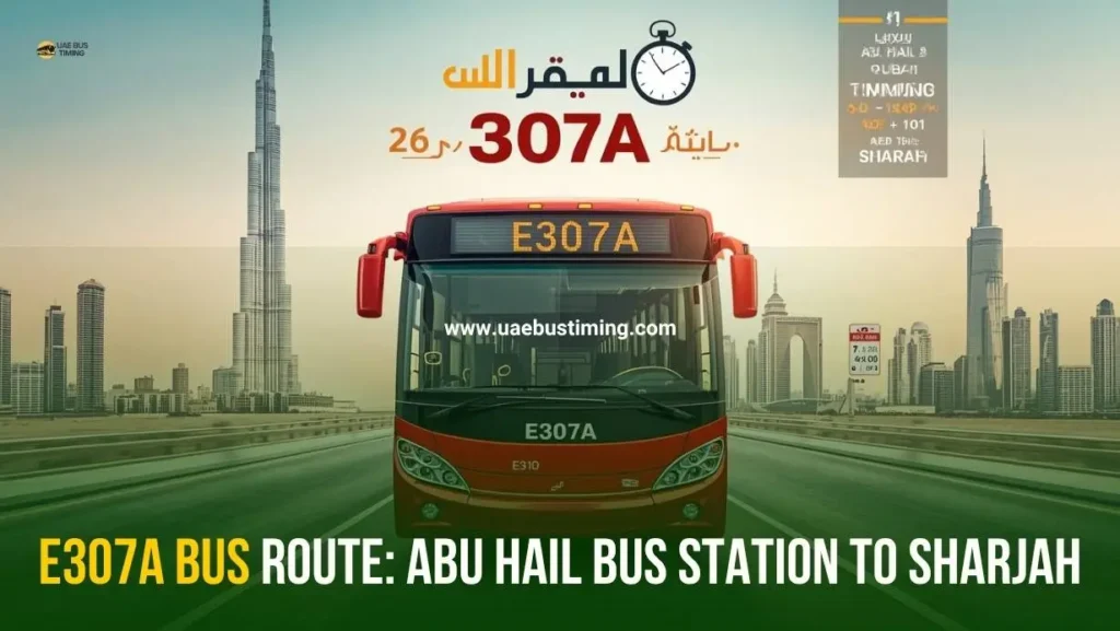 E307A Bus Route: Abu Hail Bus Station to Sharjah Bus Timing