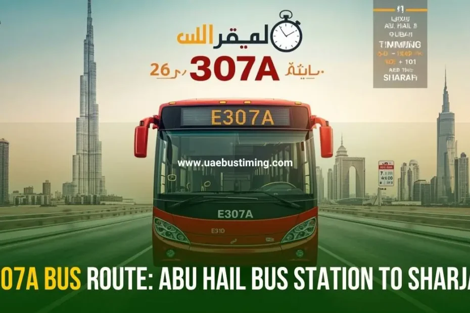 E307A Bus Route: Abu Hail Bus Station to Sharjah Bus Timing