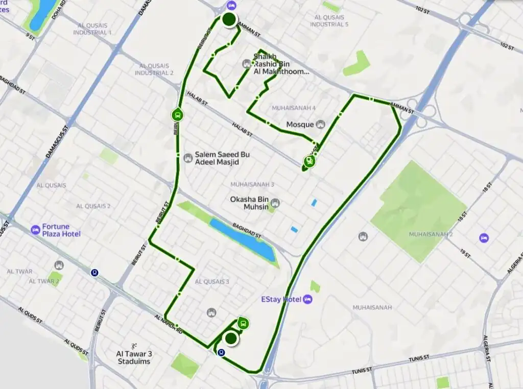 F02 Bus Route Map