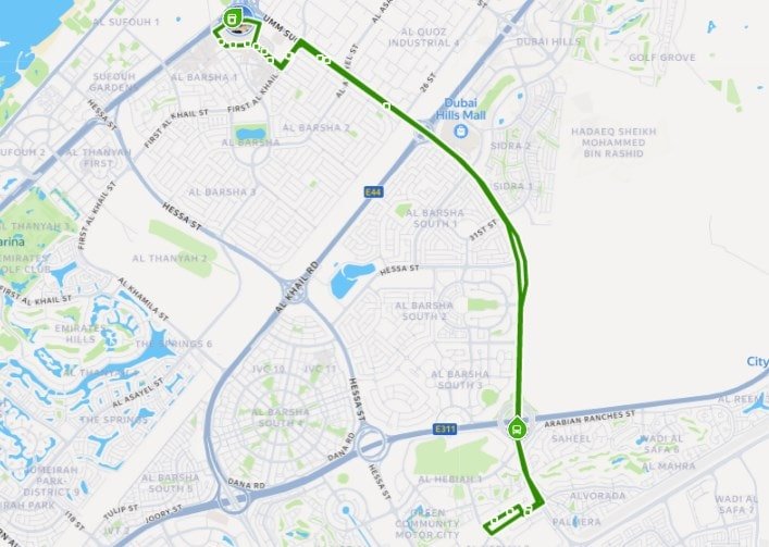 F30 Bus Route Map