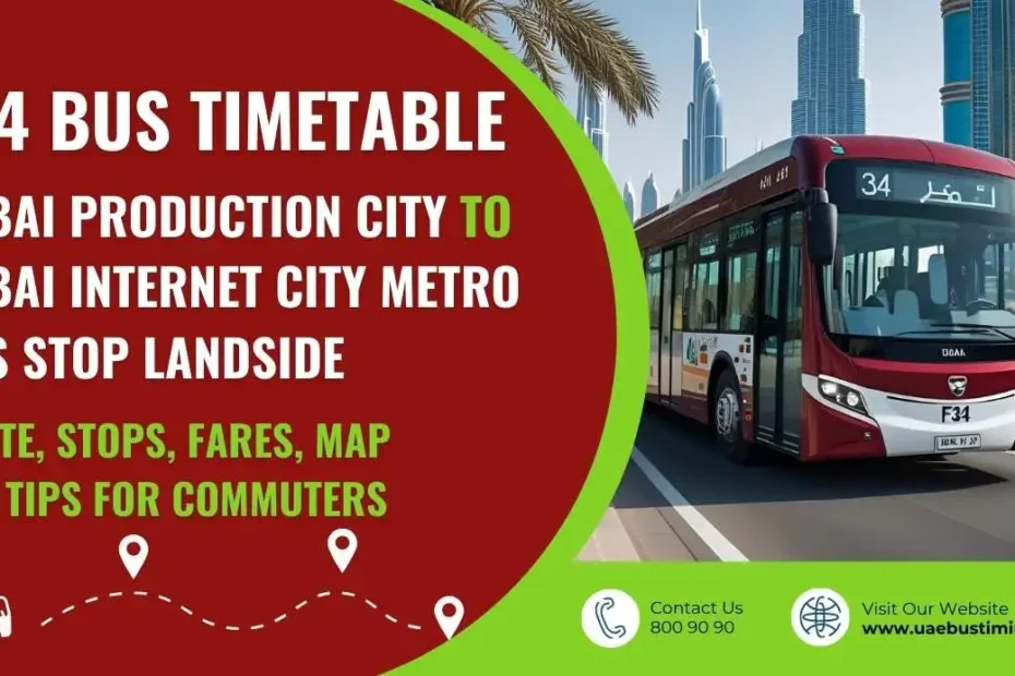 F34 Bus Timetable: Route, Stops, Fares, Map and Tips for Commuters