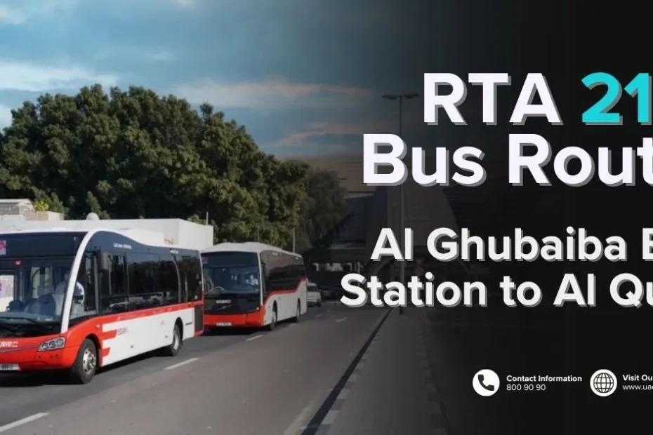 RTA 21B Bus Route – Al Ghubaiba Bus Station to Al Quoz