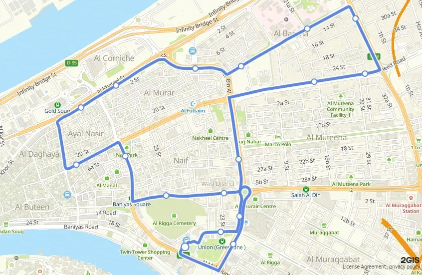 F01 Bus Route Map