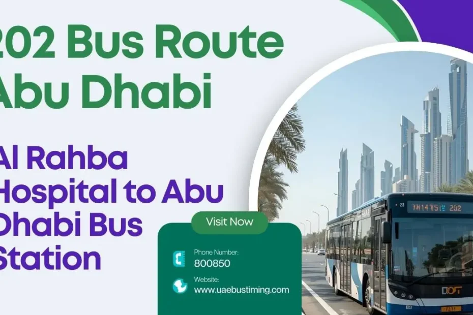 202 Bus Route Abu Dhabi: Al Rahba Hospital to Abu Dhabi Bus Station