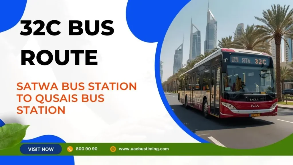 32C Bus Route: Satwa Bus Station to Qusais Bus Station