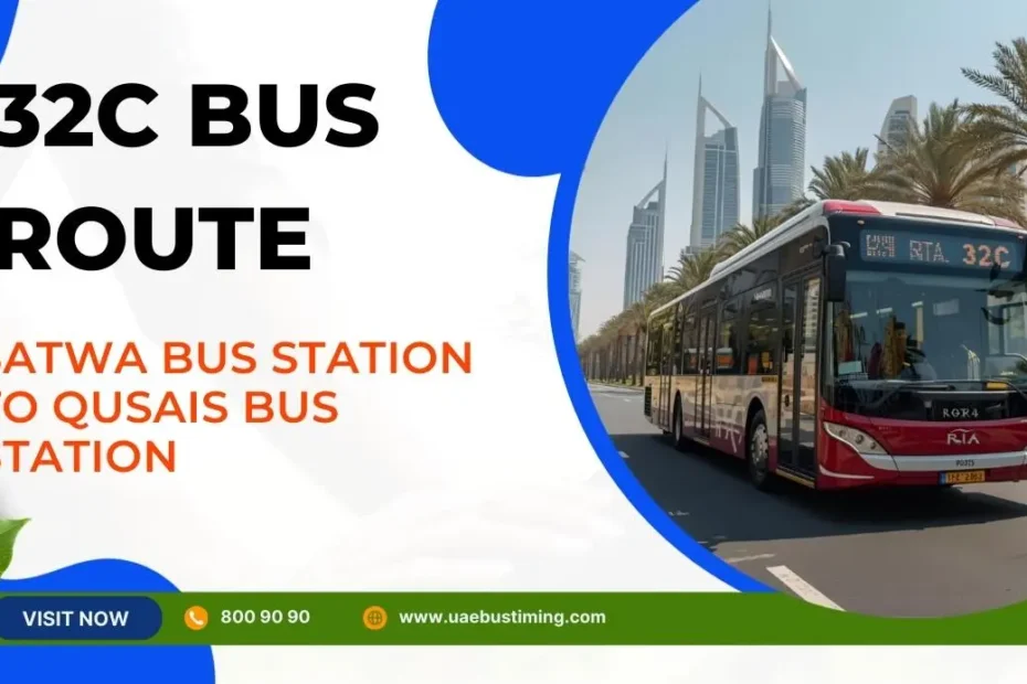 32C Bus Route: Satwa Bus Station to Qusais Bus Station