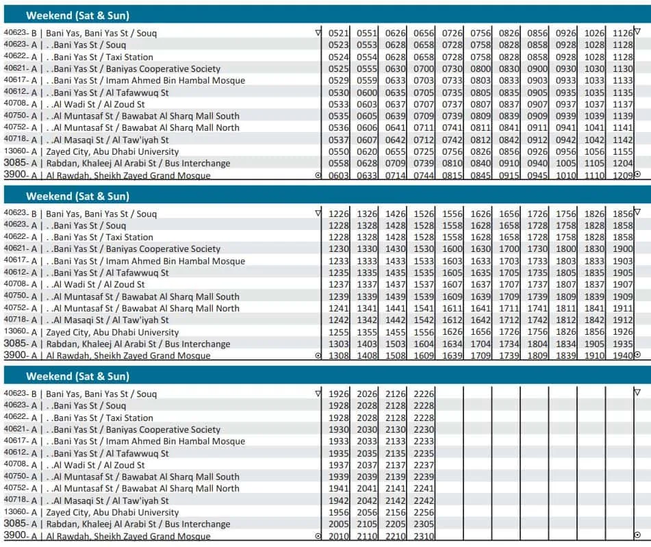 401 Bus Route Abu Dhabi: Souq to Sheikh Zayed Grand Mosque