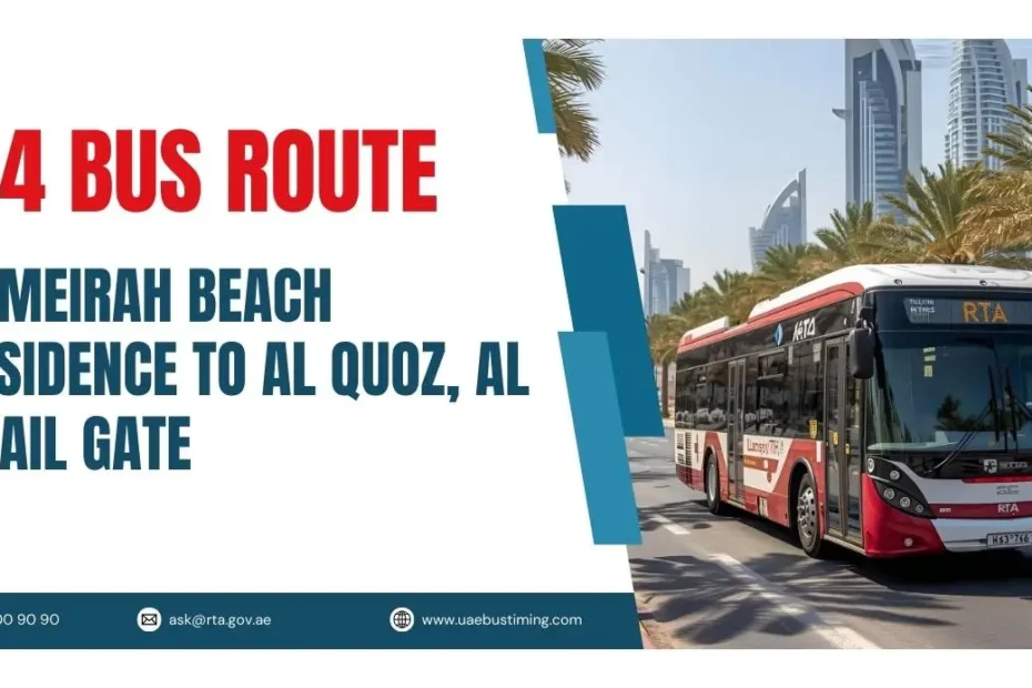 84 Bus Route: Jumeirah Beach Residence to Al Quoz, Al Khail Gate