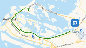 Abu Dhabi 170 Bus Route Map