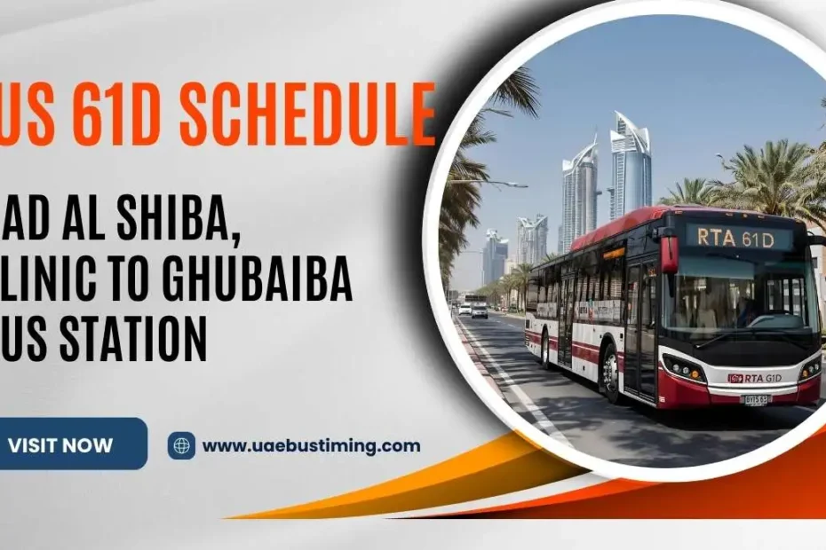 Bus 61D Schedule – Nad Al Shiba, Clinic to Ghubaiba Bus Station
