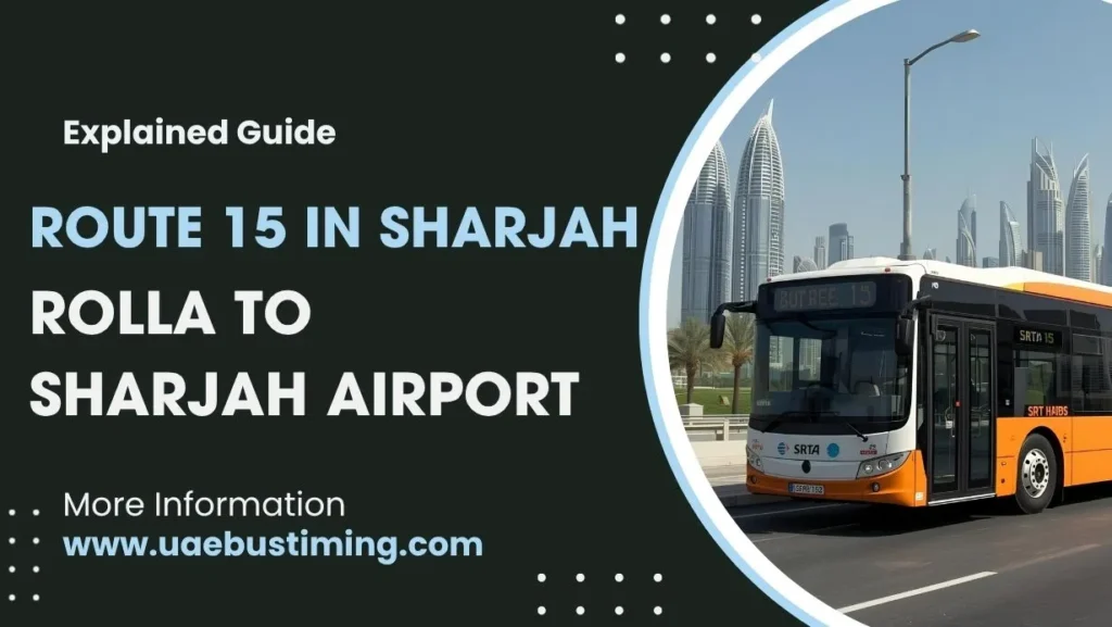 Explained Guide to Route 15 in Sharjah from Rolla to Sharjah Airport