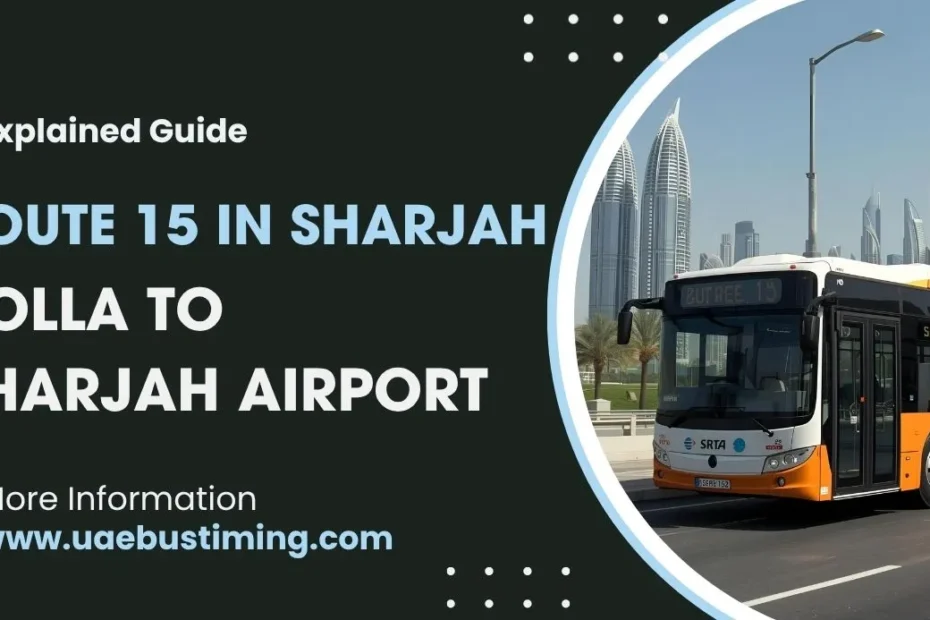 Explained Guide to Route 15 in Sharjah from Rolla to Sharjah Airport