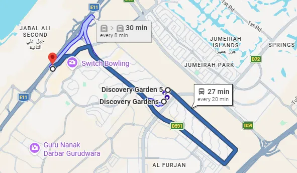 F42 Bus Route Map