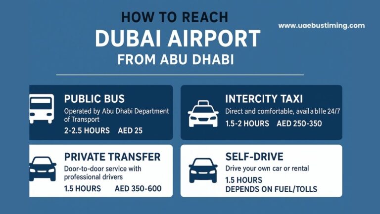 How to Reach Dubai Airport from Abu Dhabi: A Complete Travel Guide