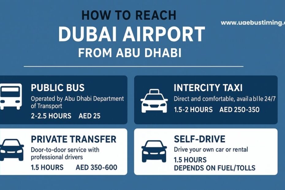 How to Reach Dubai Airport from Abu Dhabi: A Complete Travel Guide