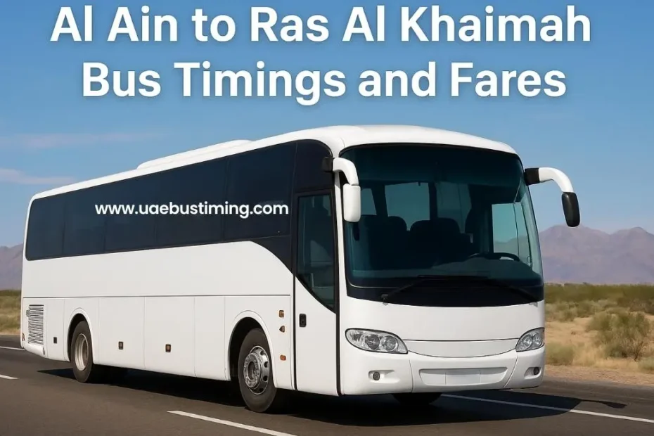 How to Travel from Al Ain to Ras Al Khaimah by Bus (A Detailed Guide)