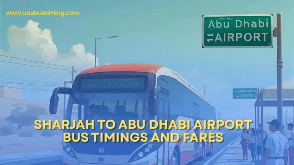 Sharjah to Abu Dhabi Airport Bus Timings and Fares