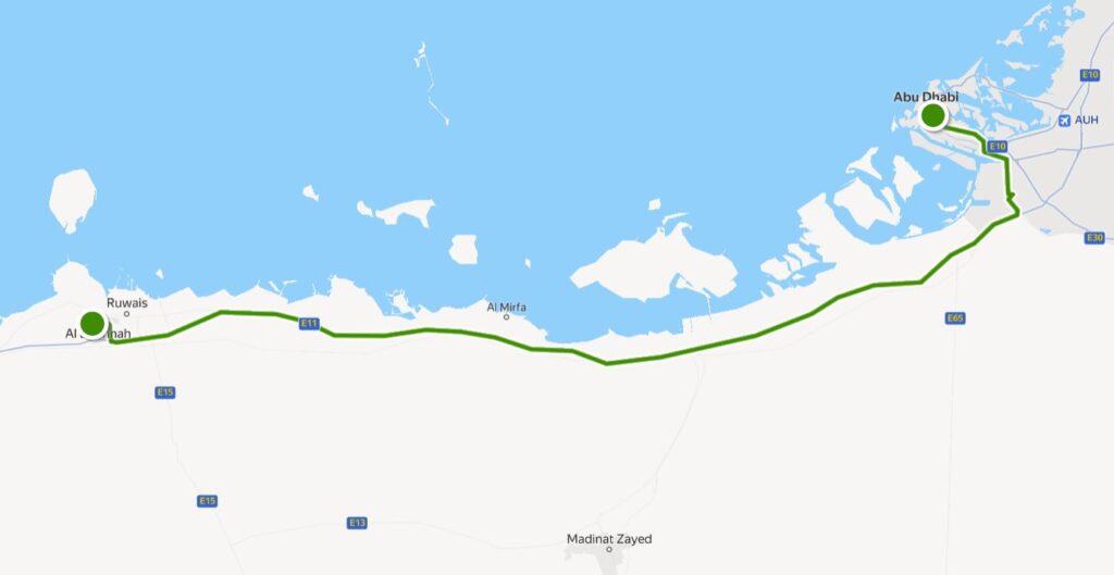X88 Bus Route Map