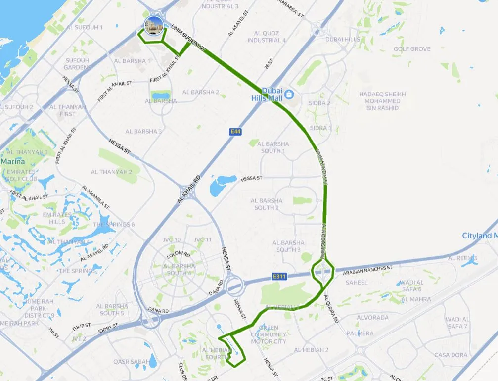 F37 Bus Route Map