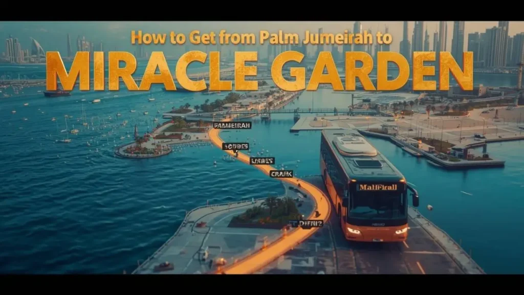How to Get from Palm Jumeirah to Miracle Garden​