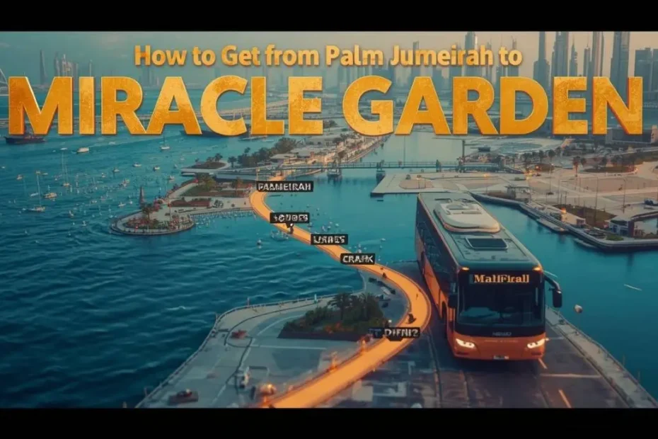 How to Get from Palm Jumeirah to Miracle Garden​