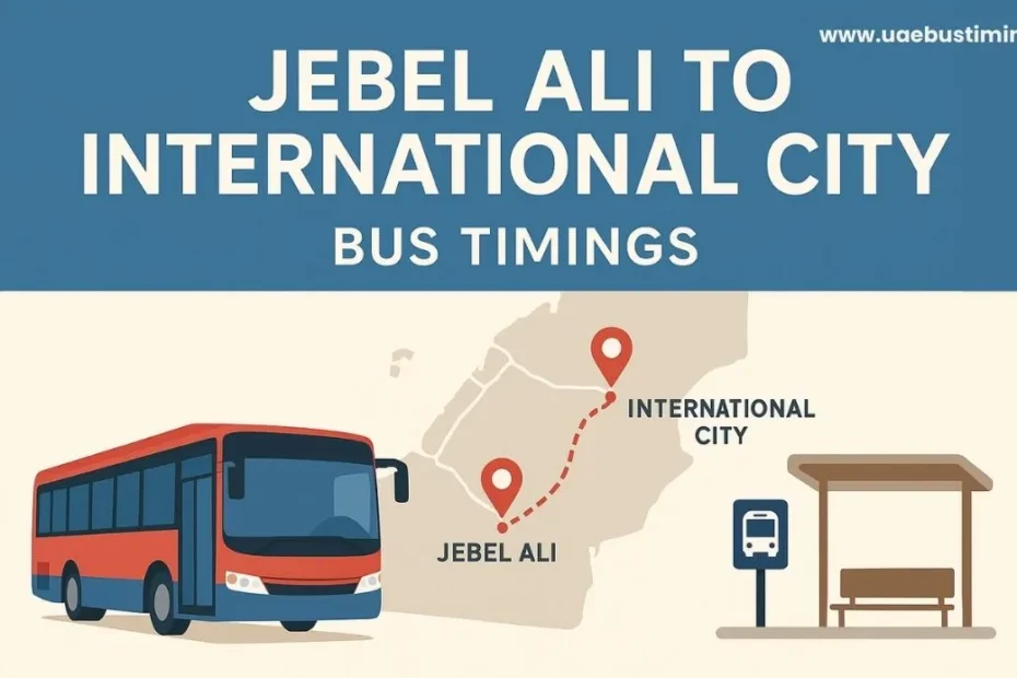 Jebel Ali to International City Bus Timings, Route, Fare and Practical Tips