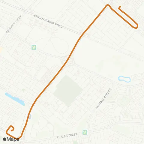 E315 Bus Route Map