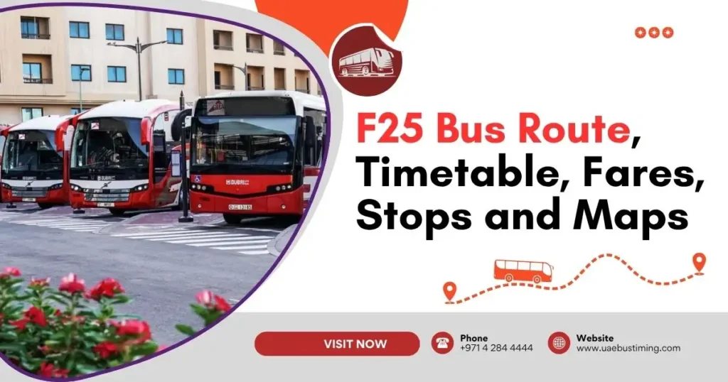 F25 Bus Route, Timetable, Fares, Stops and Maps