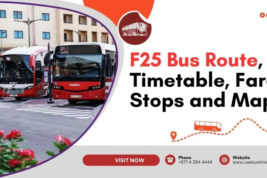 F25 Bus Route, Timetable, Fares, Stops and Maps