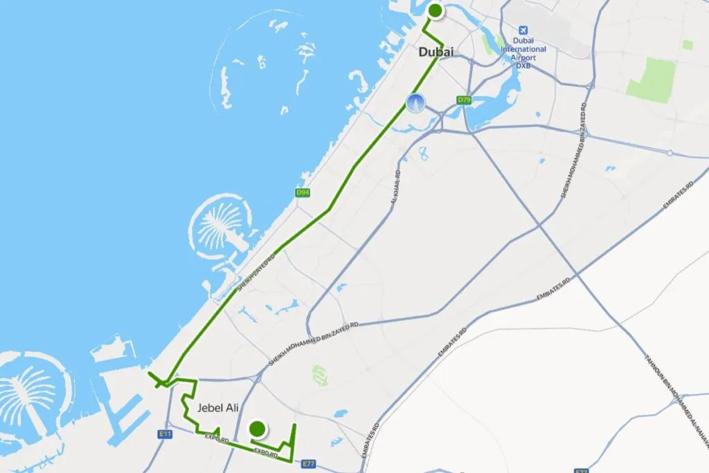 X92 Bus Route Map